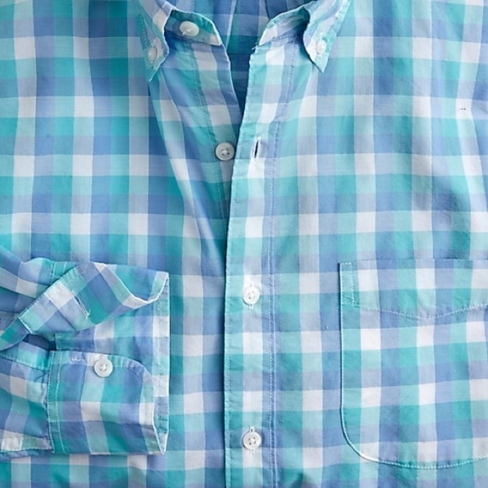 J. Crew Slim lightweight Secret Wash Cotton Shirt - Picture 2 of 3